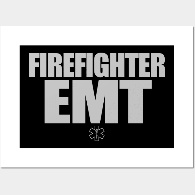 Firefighter EMT Gift - Emergency Medical Technician Wall Art by bluelinemotivation